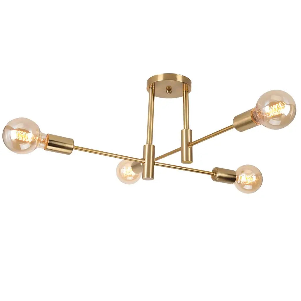Industrial LED Ceiling Light Retro Loft Wrought Iron Ceiling Lamp Chandelier for Bedroom Living Room Indoor Lighting Fixture E27