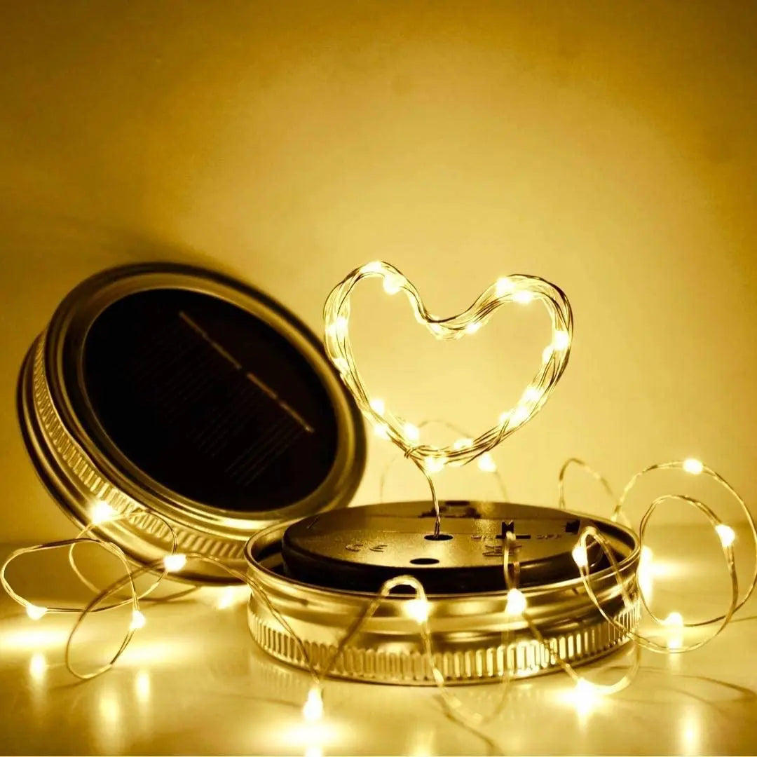 Mason Jar Solar Lights Waterproof Fairy Lights Solar Lanterns for Patio Garden Balcony Decor
