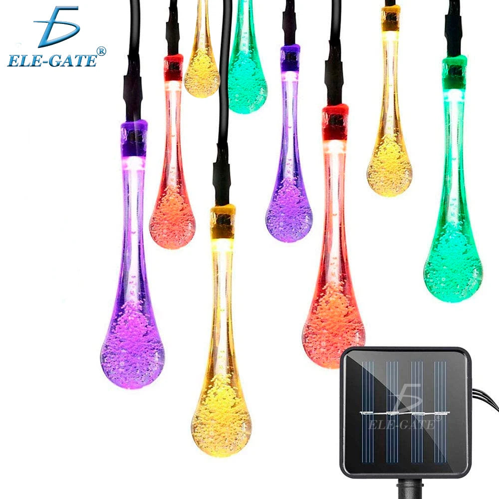 20 LED Outdoor Solar String Lights 3m Water-Resistant with 2-Year Warranty for Garden Decor