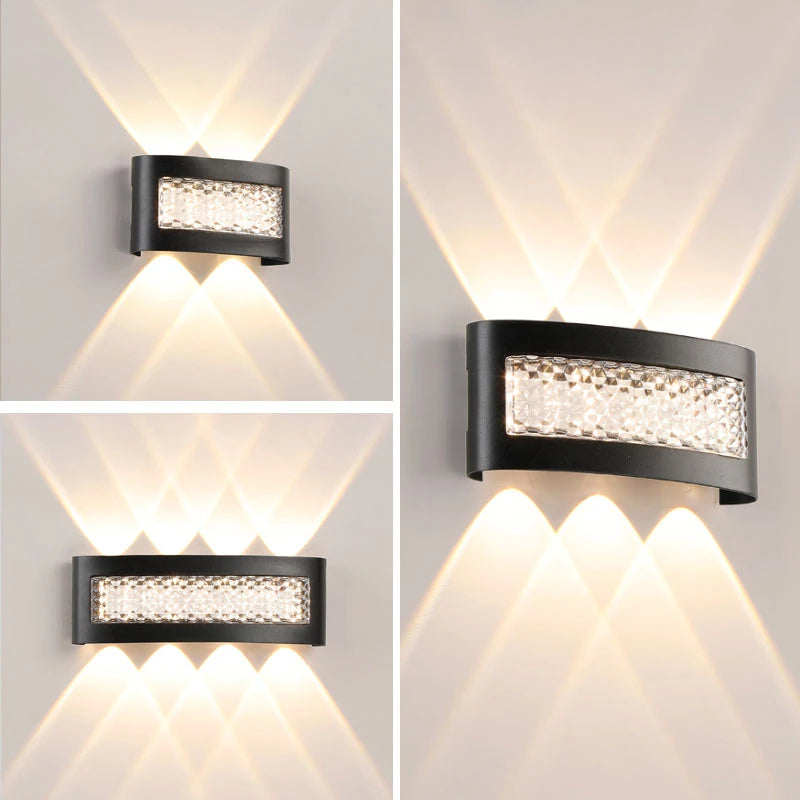 Indoor LED Wall Lamp Up and Down Porch Garden Lights Interior Wall Light For Bedroom Living Room Stair Corridor Outdoor Lighting