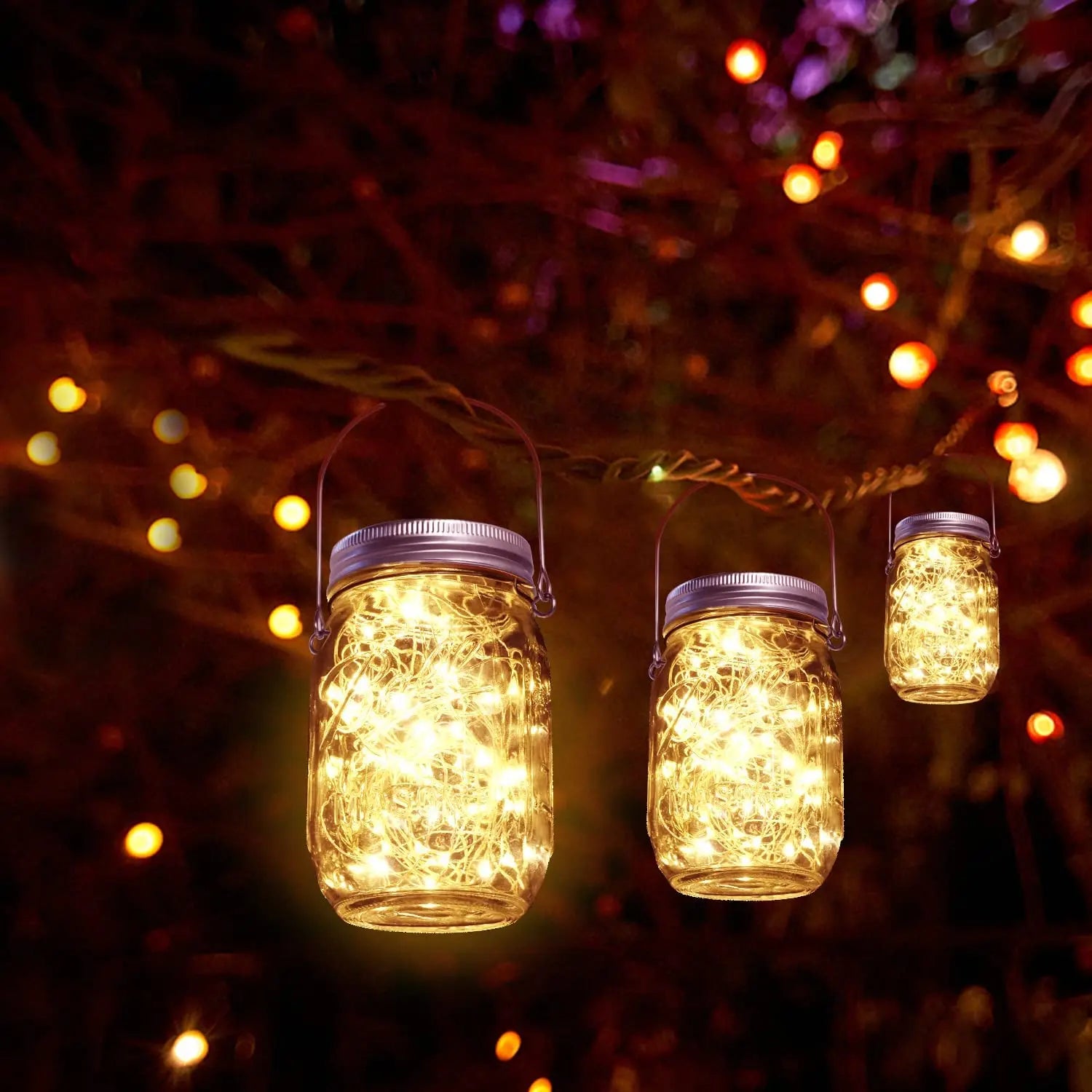 Mason Jar Solar Lights Waterproof Fairy Lights Solar Lanterns for Patio Garden Balcony Decor