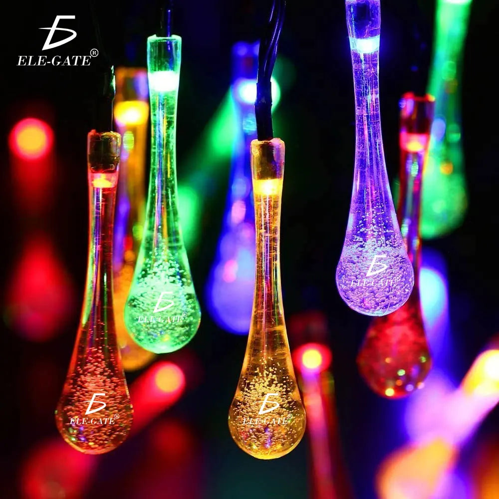 20 LED Outdoor Solar String Lights 3m Water-Resistant with 2-Year Warranty for Garden Decor