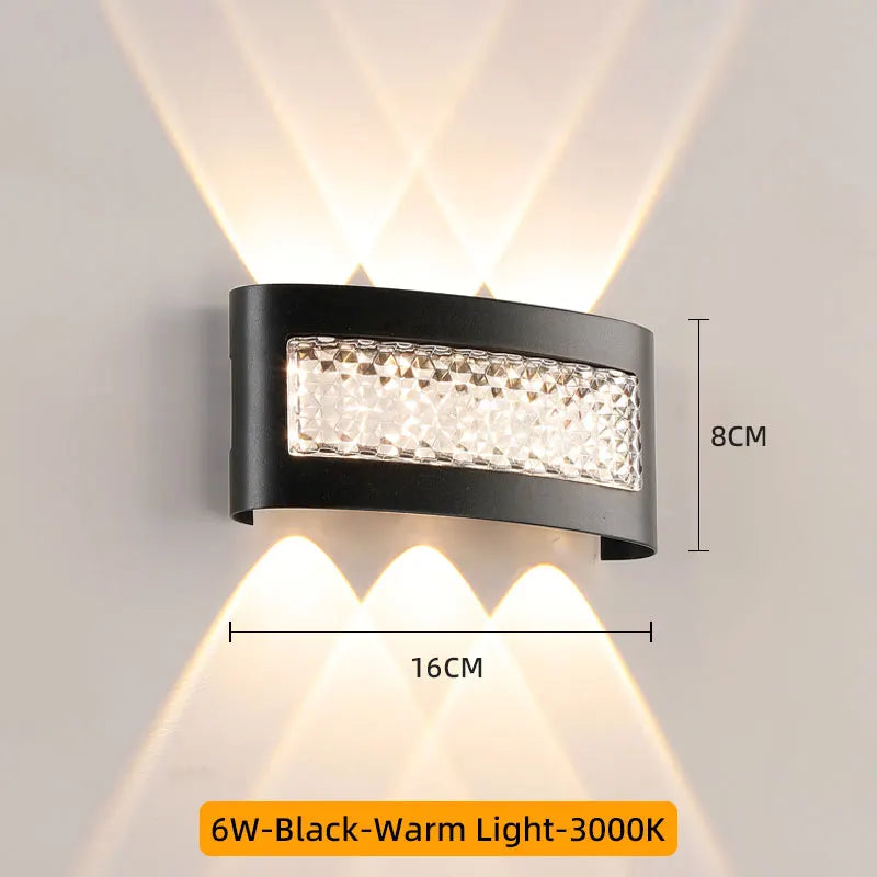 Indoor LED Wall Lamp Up and Down Porch Garden Lights Interior Wall Light For Bedroom Living Room Stair Corridor Outdoor Lighting