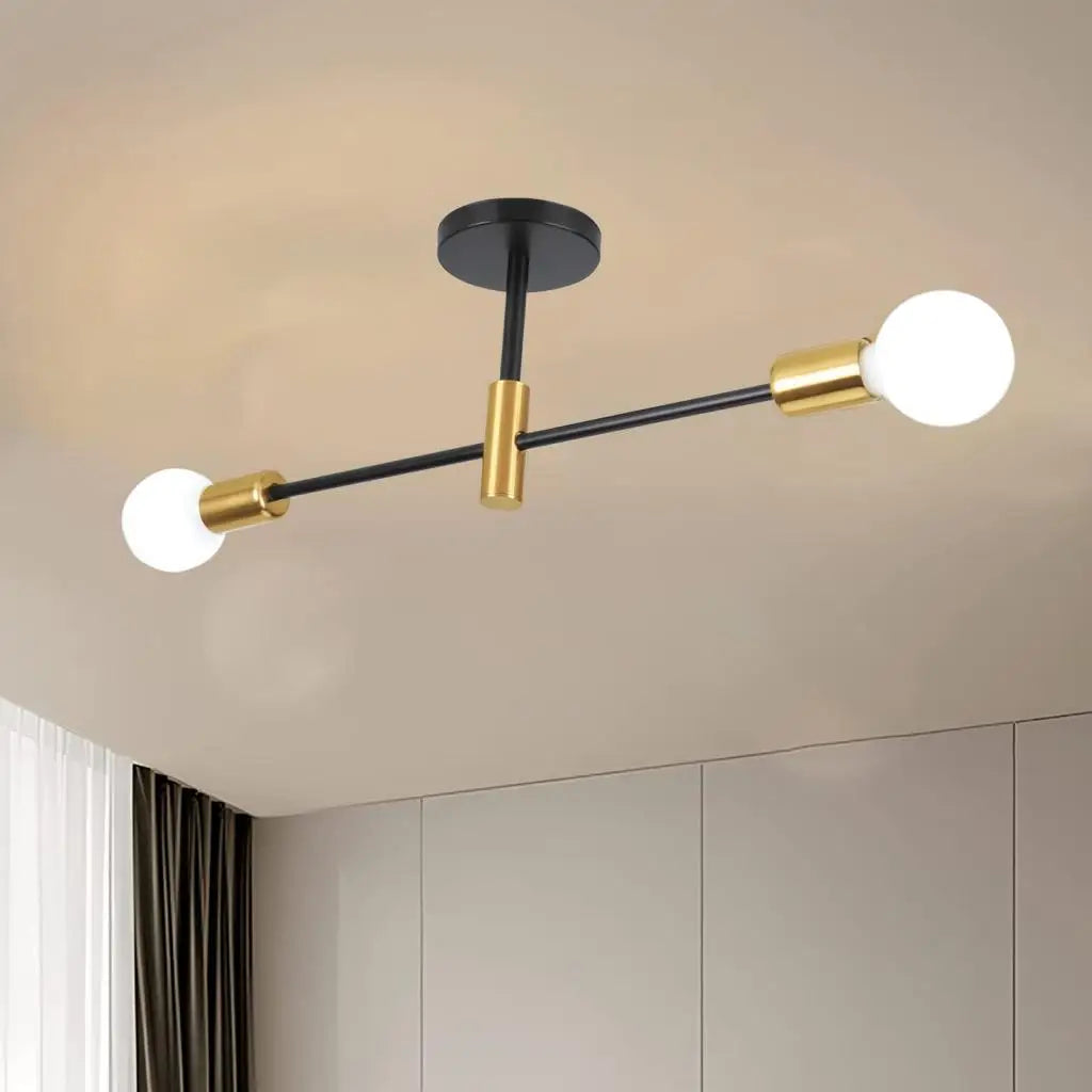 Industrial LED Ceiling Light Retro Loft Wrought Iron Ceiling Lamp Chandelier for Bedroom Living Room Indoor Lighting Fixture E27