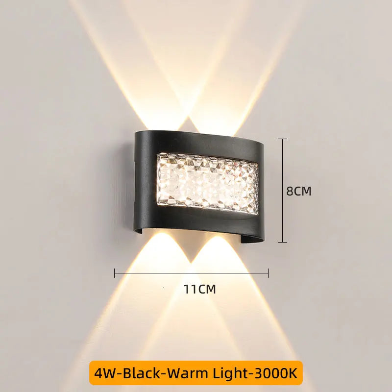 Indoor LED Wall Lamp Up and Down Porch Garden Lights Interior Wall Light For Bedroom Living Room Stair Corridor Outdoor Lighting