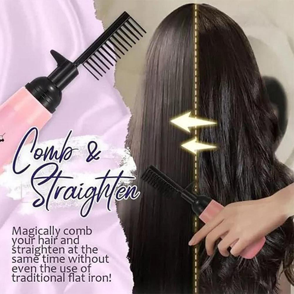 Hair Straightening Cream Comb Nourishing No Hurting Repair Damaged Hair Keratin Smooth Care Improving Frizziness Ionperm