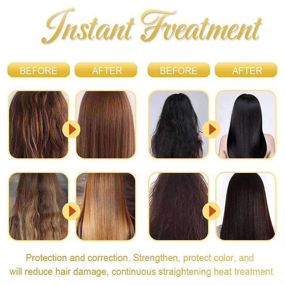 Hair Straightening Cream Comb Nourishing No Hurting Repair Damaged Hair Keratin Smooth Care Improving Frizziness Ionperm