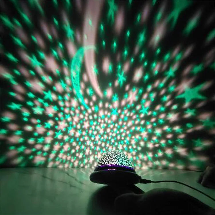 Fairy Lights Kids Bedroom Decoration 3D Sky Moon Star Master Projector Night Light Factory Decor Room Kid