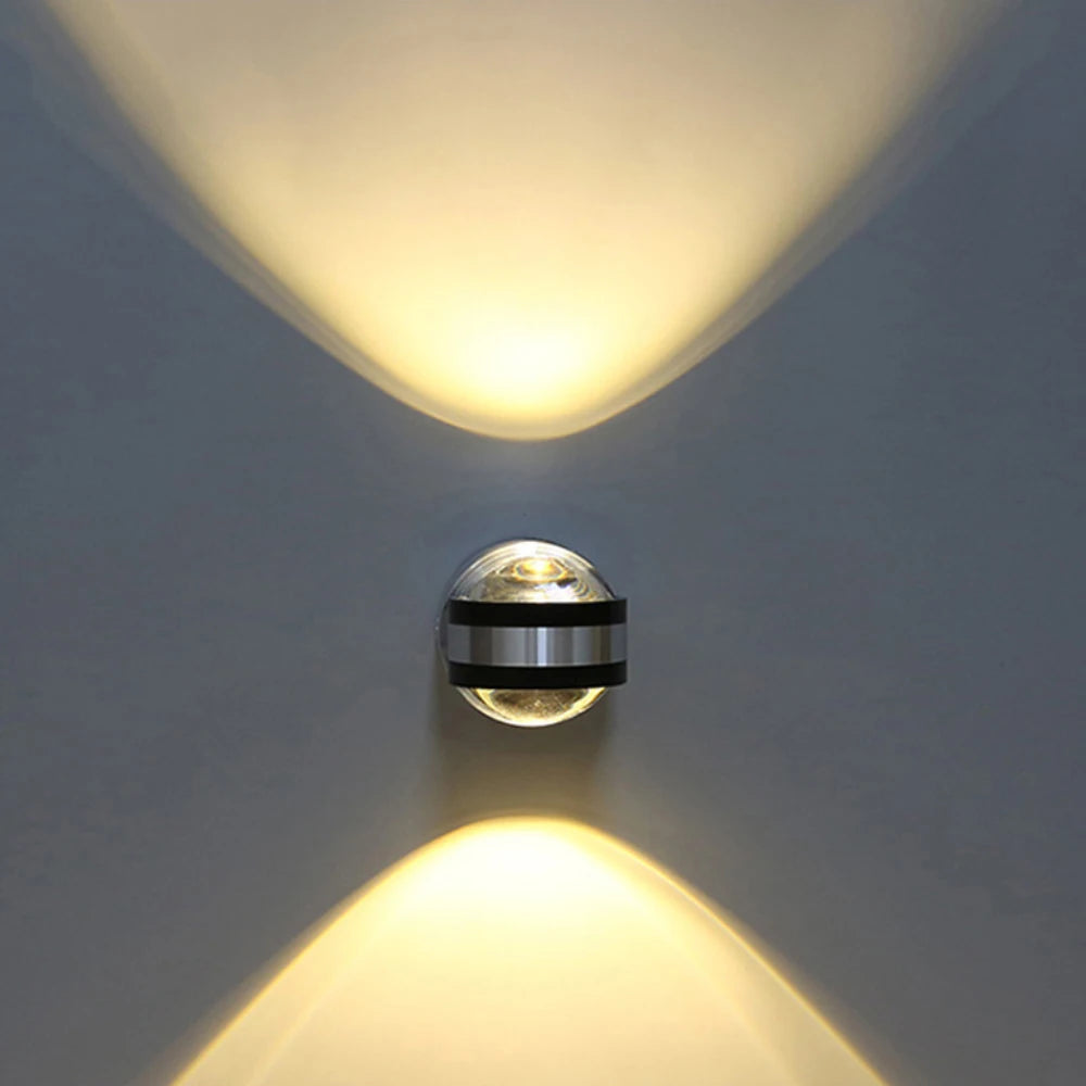 Indoor Wall Lights 2W 6W Wall Lamp Led Up and Down Lights Internal Wall Lighting for Living Room Hallway Corridor Bedrooms