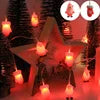Snowmen Bells Christmas Trees Santa Claus Battery String Lights  Indoor Outdoor Fairy Lights for Holiday Party Room