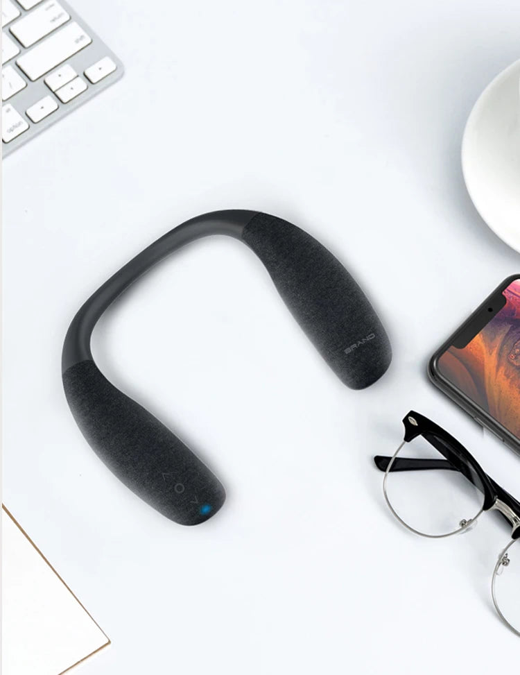 Bluetooth Speakers Neckband Wireless Wearable Speakers Home Outdoor Wireless Speakers 10Hrs True 3D Stereo Sound with Microphone