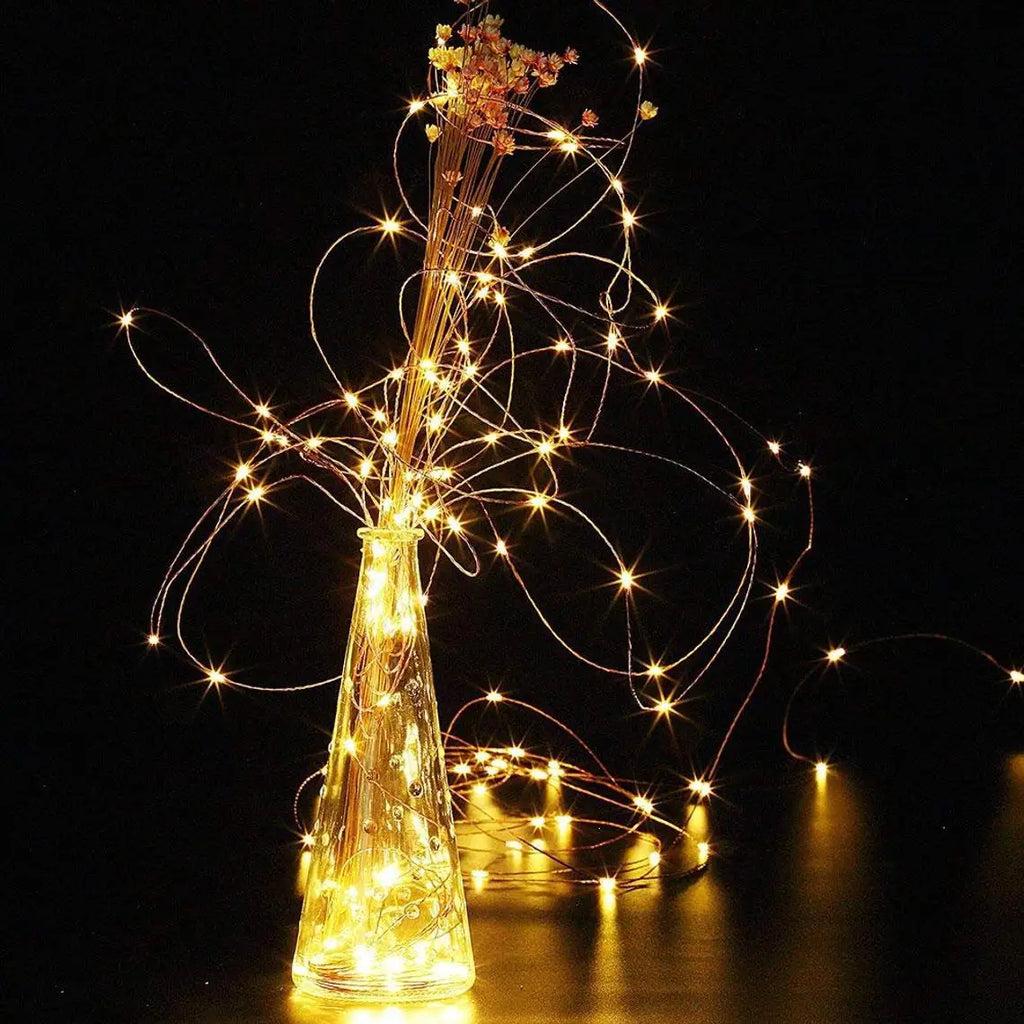 Outdoor Indoor Copper Wire Fairy Lights Battery  Operated Christmas Lights for Garden Yard Patio Tree Party-Battery Operated