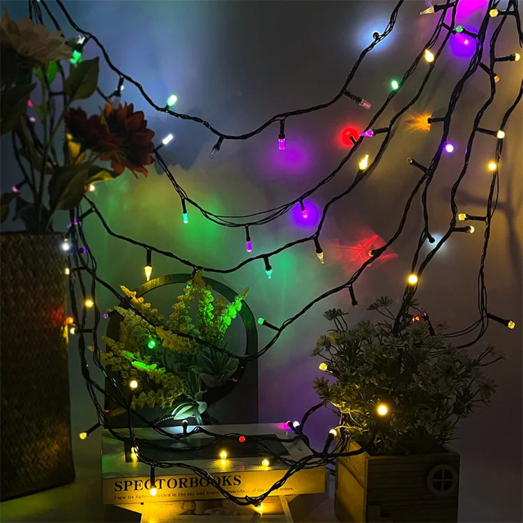 1m 2m 3m Garland Christmas Wedding Party Room CR2032 Mini Fairy Lights Copper Wire Micro Led String Lights Battery Operated