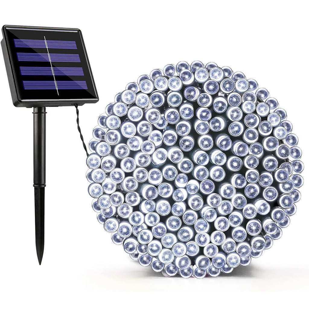 Solar Powered LED String Lights Outdoor Waterproof Fairy Lights String Solar Garland for Patio Wedding Christmas Garden Light