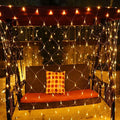Holiday Net Lights Series Outdoor Christmas Strip Fairy Lights for Party/Arch/Patio/Tree/Bistro/Curtain Decorations