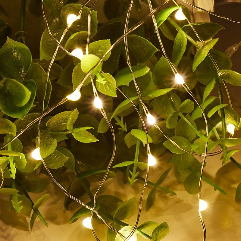 Outdoor Indoor Copper Wire Fairy Lights Battery  Operated Christmas Lights for Garden Yard Patio Tree Party-Battery Operated