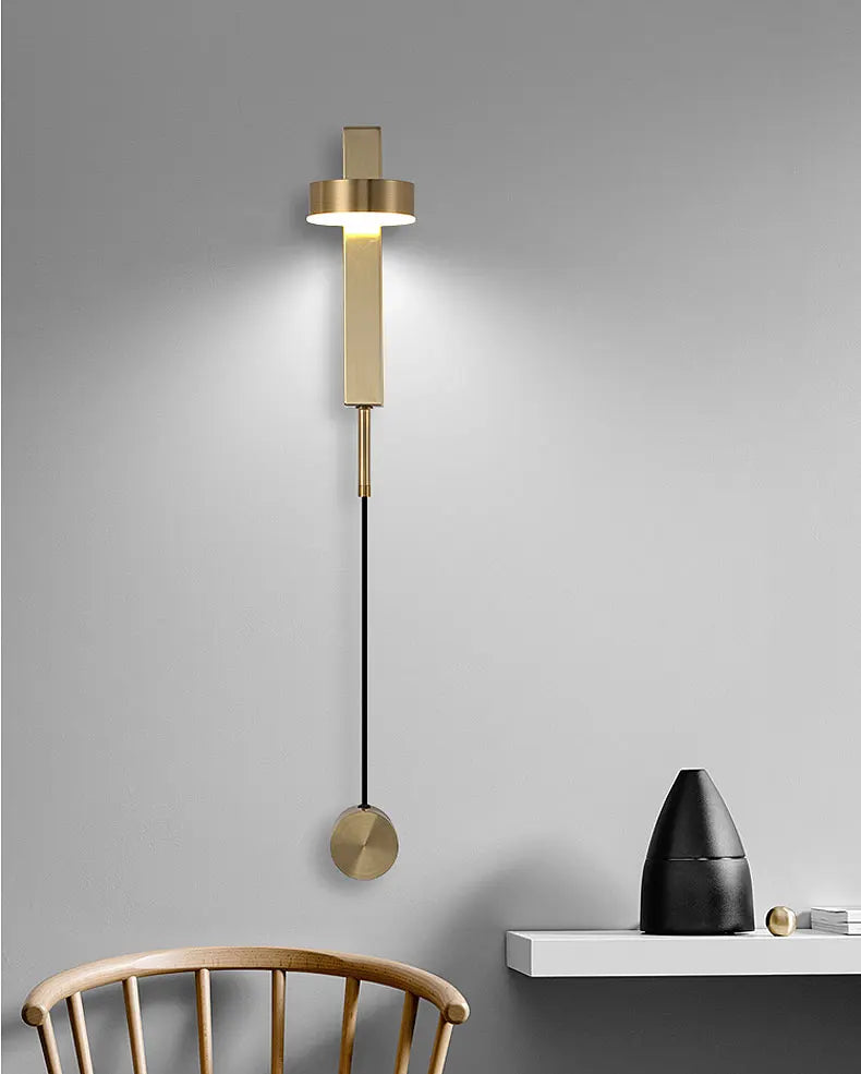 Led indoor wall lamps rotation dimming switch led wall light modern stai wall deco wall sconce livingroom golden led luminaire