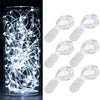 10 LED CR2032 Battery Button Operated Fairy Lights Mini Copper Wire String Lights for DIY Home Wedding Holiday Party Christmas