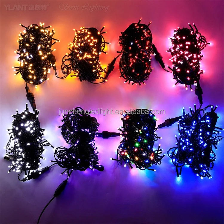 Factory Outlets 12V/24V/31V Safety Low Power Christmas Outdoor fairy Lights 100m