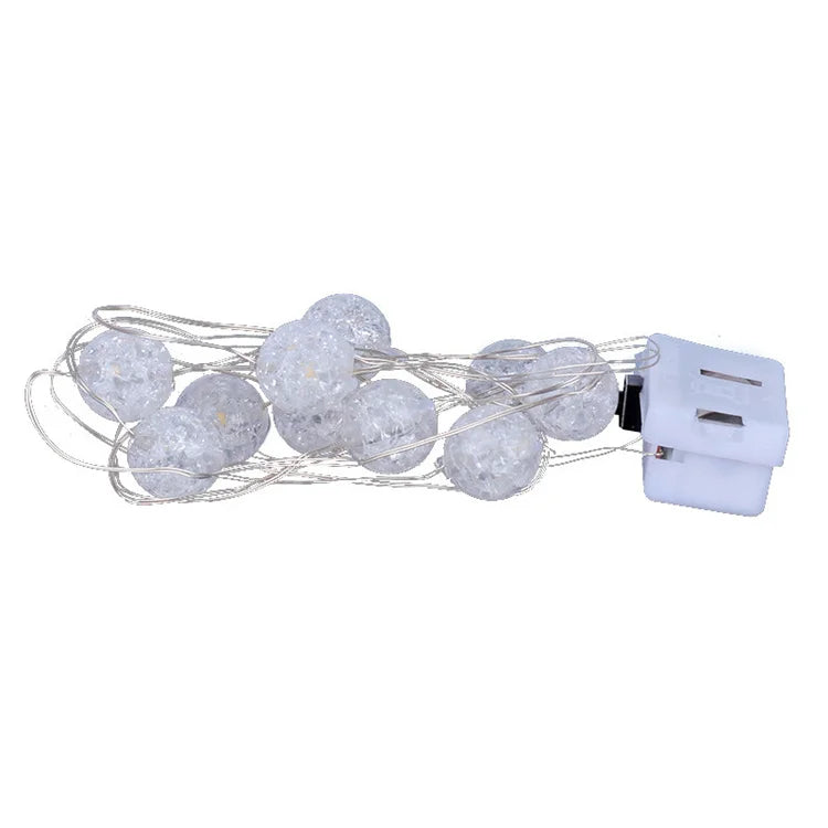 Bead Blossom Flower Garland Battery Powered LED String Fairy Lights Crystal Flowers for Indoor Wedding Christmas Decoration