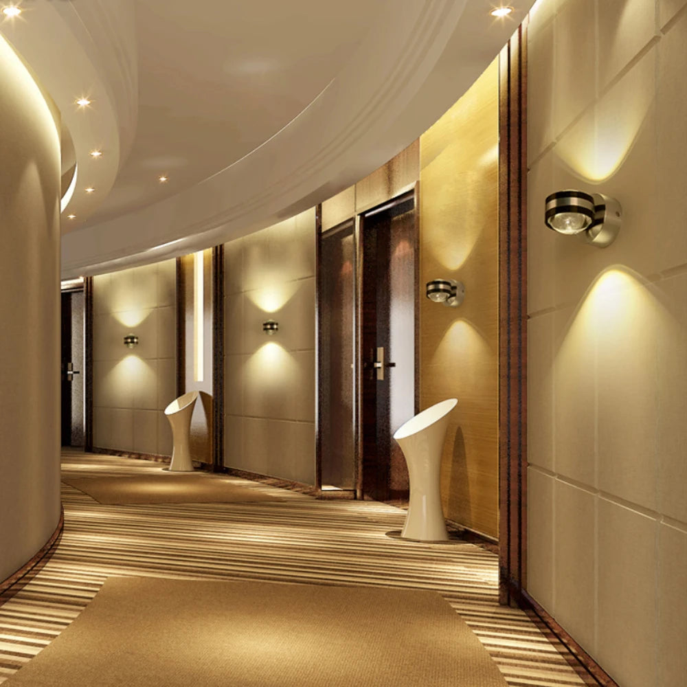 Indoor Wall Lights 2W 6W Wall Lamp Led Up and Down Lights Internal Wall Lighting for Living Room Hallway Corridor Bedrooms