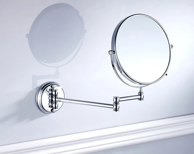 Bathroom Accessories Makeup Mirror Bath Mirror Antique Bronze Wall Mounted Magnifier Bathroom Mirrors Bathroom Hardware-80290