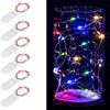 10 LED CR2032 Battery Button Operated Fairy Lights Mini Copper Wire String Lights for DIY Home Wedding Holiday Party Christmas