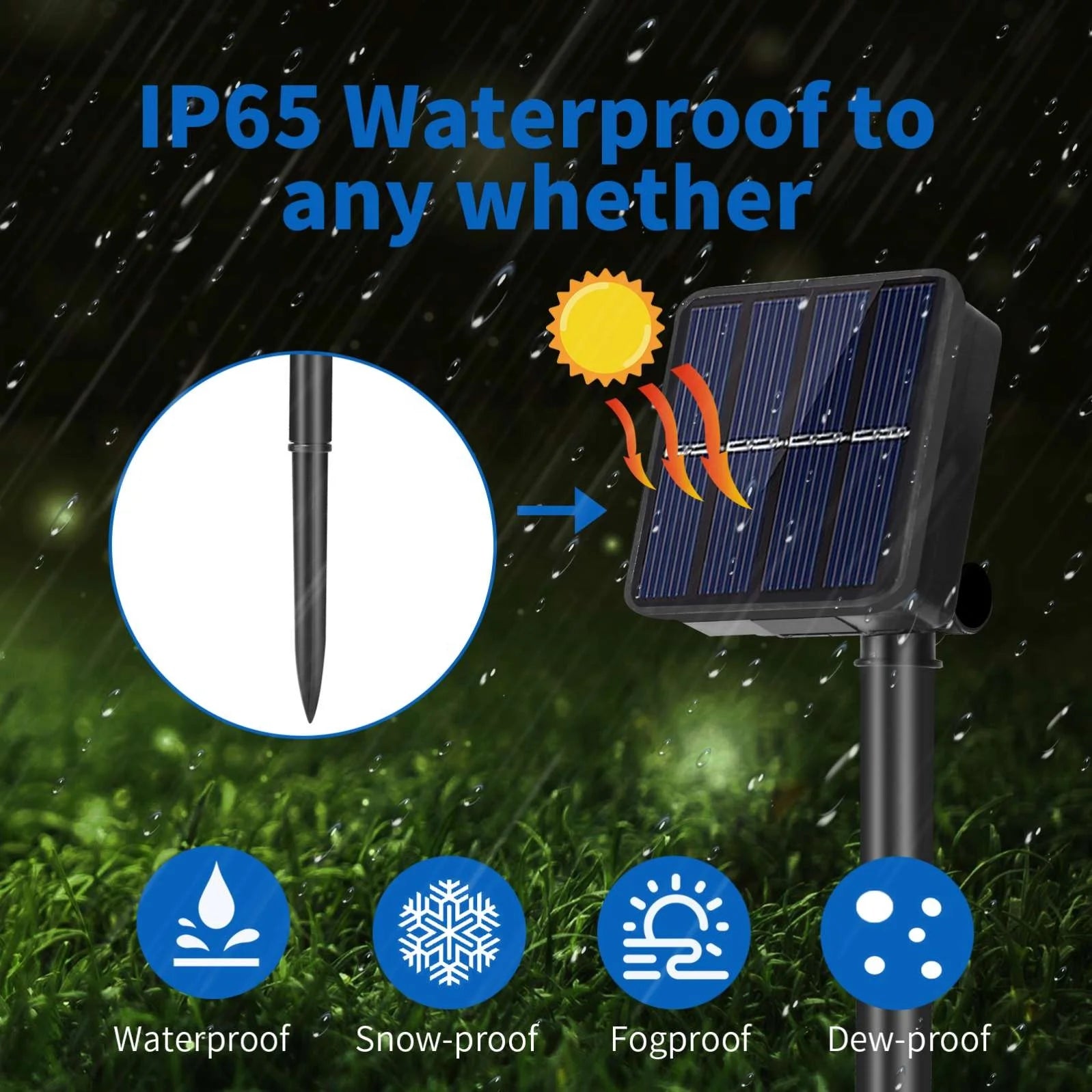 Solar Christmas Outdoor Waterproof Garden String Lights 72FT 200 LED 8 Modes Fairy Lights for Xmas Yard Porch Camping Decoration