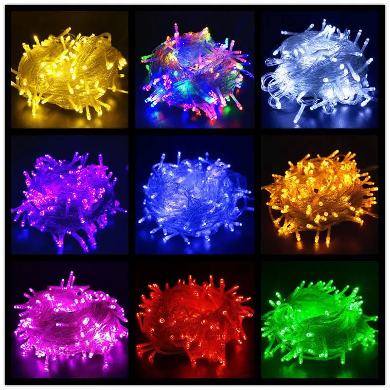 10M/20M/50M/100M LED Fairy Lights String Garland Christmas Ramadan Outdoor Waterproof Holiday Led Decoration Light String