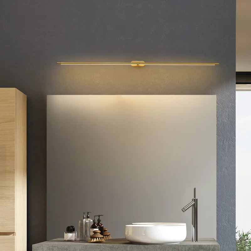 Modern Led Mirror lights lamp for mirror bathroom wall lamp sconce Length680/980mm White/Black/Gold Color Finished