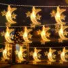 3M 6M 1.5M LED String Lights Ramadan Star Moon Fairy Lights for Christmas Eid Mubarak Decorations IP44 Rated Festive Home Decor