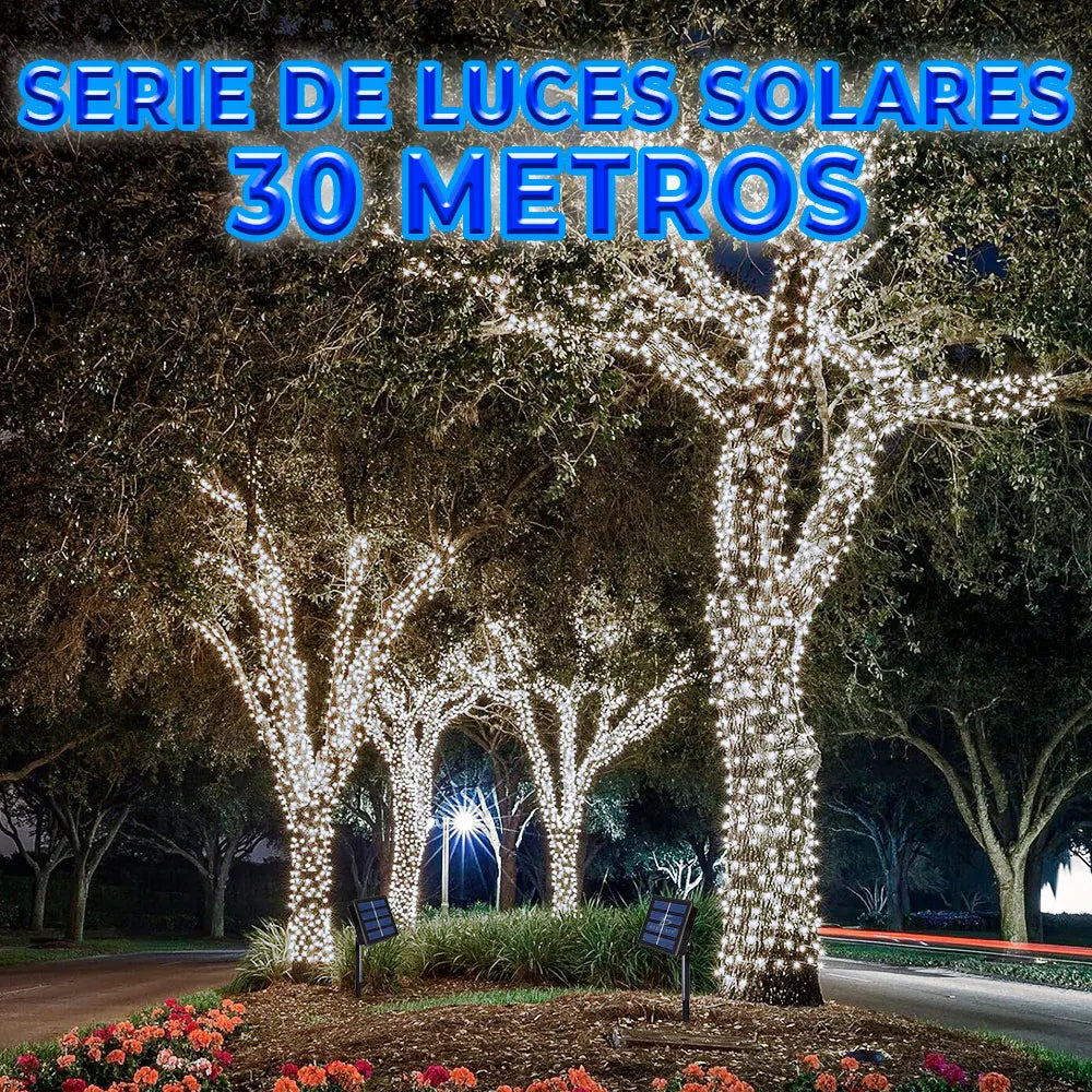 ELEGATE B3054 IP68 30 Meter Solar String Lights with 300 LED Lights High CRI 90 Christmas Outdoor Use Made in Mexico