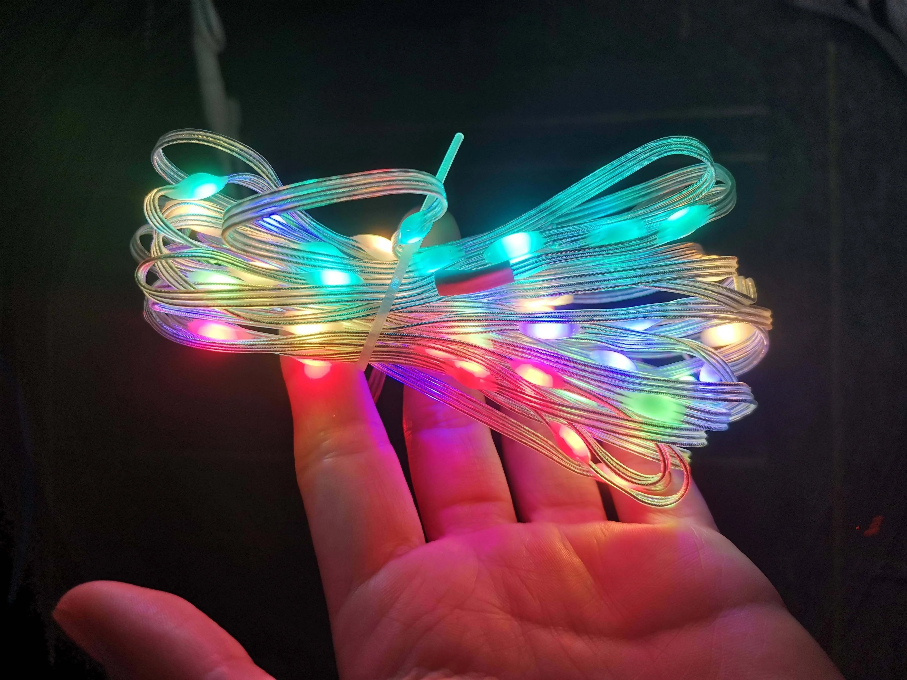 20M/Roll Modern DIY Energy-Saving Fairy Lights Remote App Control Dimmable White Shade USB Powered for Bedroom