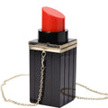 Fashion Clutch Evening Bags Chain Bag Women Bags Black Lipstick Shape Designer Women Cutch Banquet Party Purse Beauty