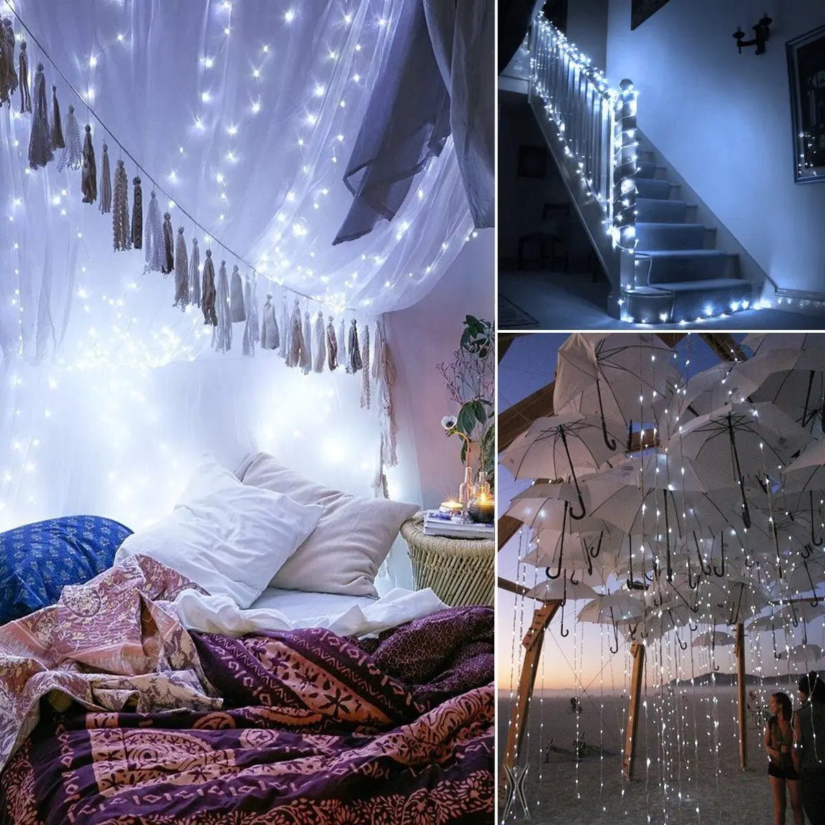 LED Outdoor Solar String Lights 5M/10M/20M  Fairy Christmas  Party Decorative Light Garland Solar Garden Waterproof