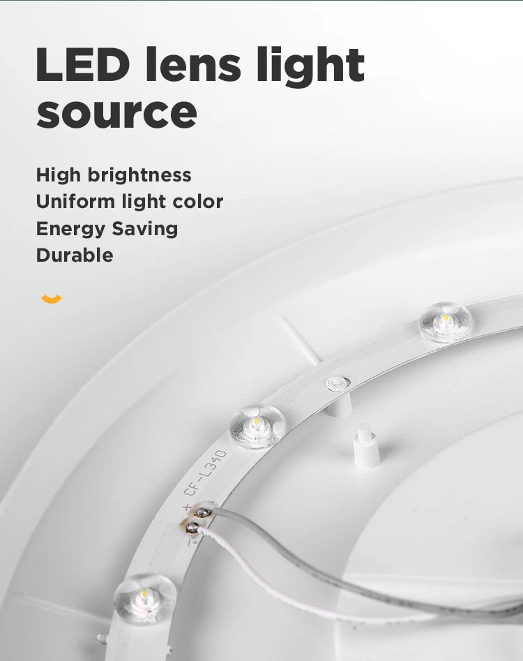 Modern Ceiling Lamp 220V Dustproof Led  Ultra-thin Ceiling Chandelier for Indoor Living Room Bedroom Decorative Ceiling Light