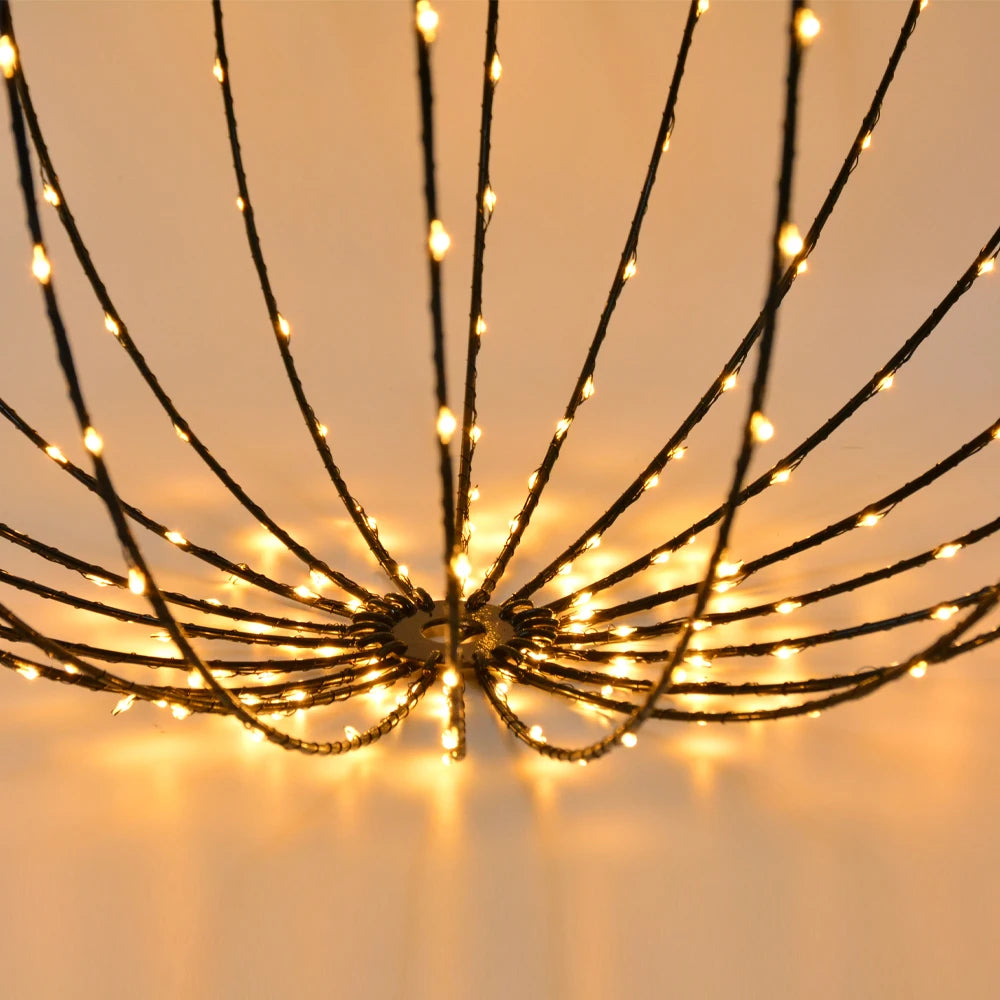Outdoor Foldable Christmas Sphere Lights Large Backyard Lighting Decorations fairy Lights Metale Ball Lichterkette