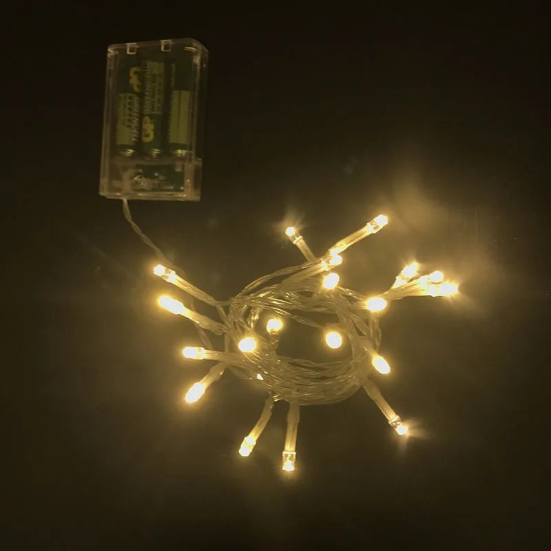 Multicolor Battery Powered 2M Led Twinkle Fairy Lights for Christmas Garland Tree Decoration