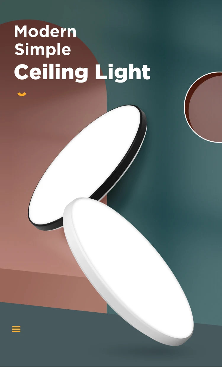 Modern Ceiling Lamp 220V Dustproof Led  Ultra-thin Ceiling Chandelier for Indoor Living Room Bedroom Decorative Ceiling Light