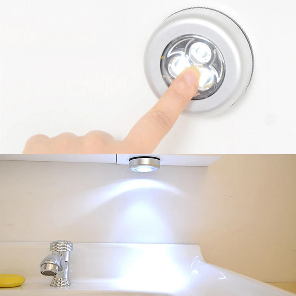 Smart Motion Sensor Night Light Battery Operated LED Lamp for Bedside Kids Bedroom Hallway Pathway Toilet - Automatic Lighting