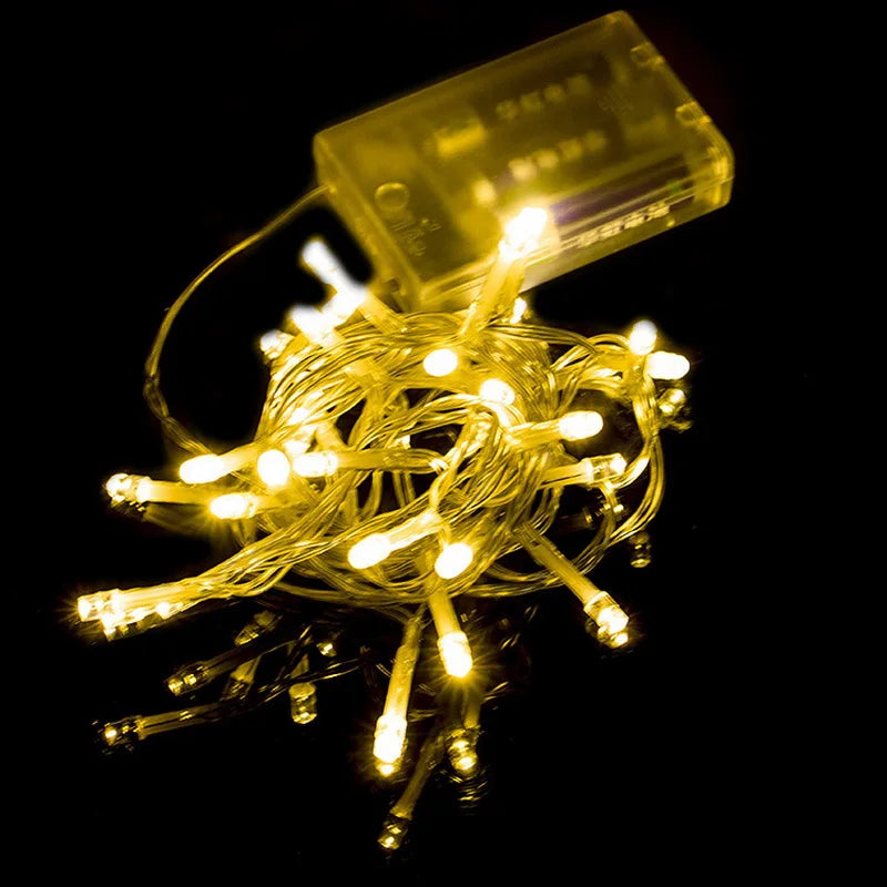 Multicolor Battery Powered 2M Led Twinkle Fairy Lights for Christmas Garland Tree Decoration
