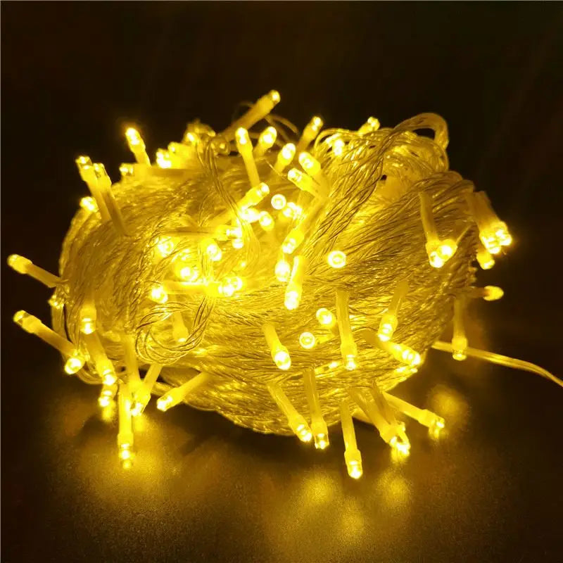 10M/20M/50M/100M LED Fairy Lights String Garland Christmas Ramadan Outdoor Waterproof Holiday Led Decoration Light String