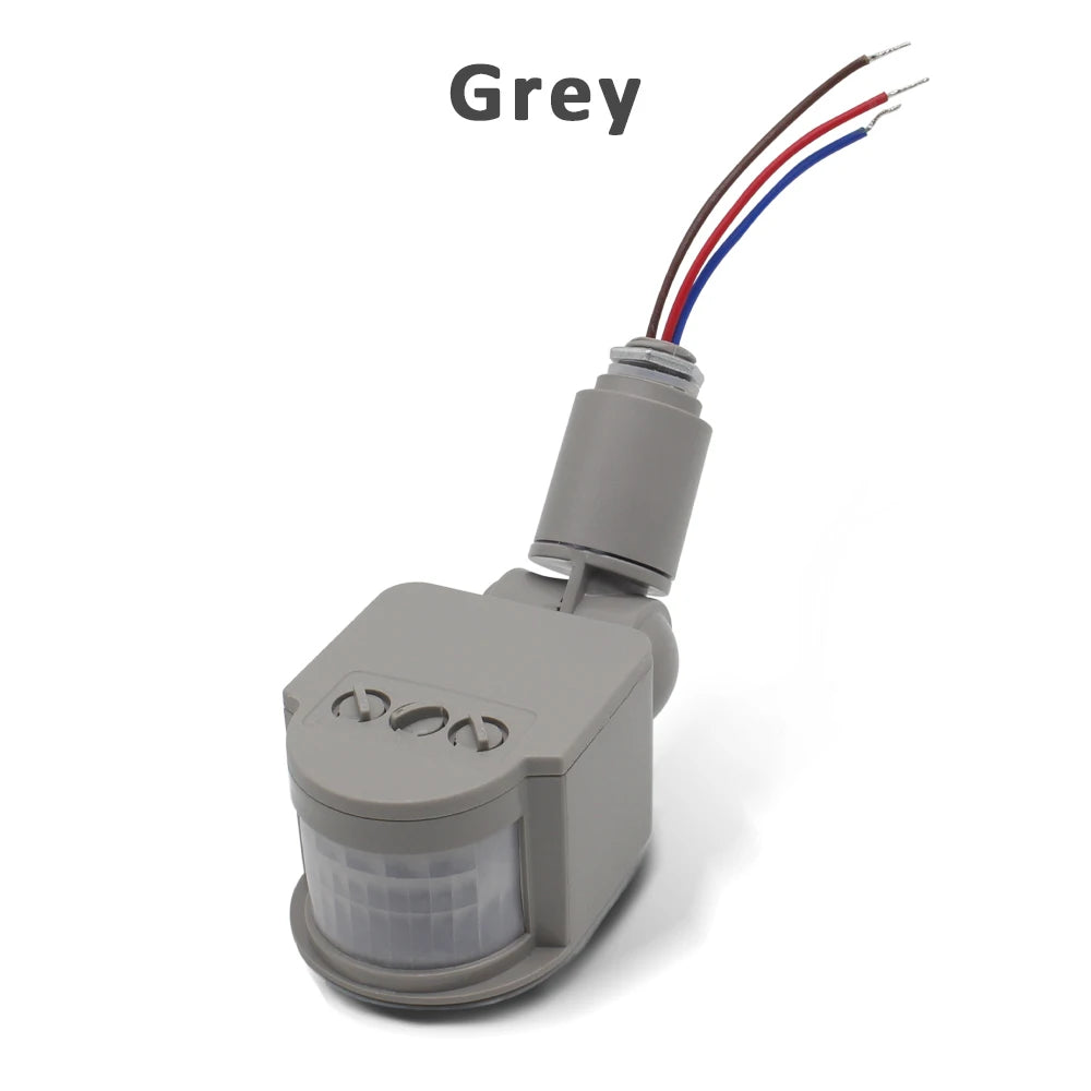 Motion Sensor Switch 220V 110V 12V LED Light PIR Timer Wall Mounted Automatic Infrared Movement Detector Auto On Off Outdoor