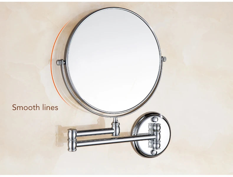 Bathroom Accessories Makeup Mirror Bath Mirror Antique Bronze Wall Mounted Magnifier Bathroom Mirrors Bathroom Hardware-80290