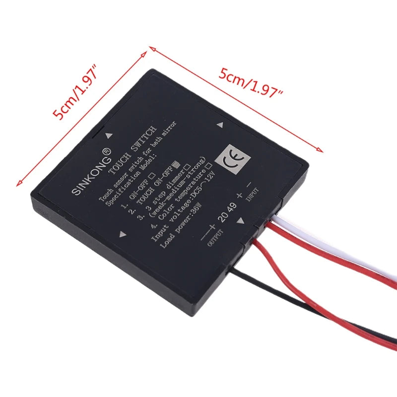 5-12V Smart Swich Bathroom Mirror Switch Touch Sensor Switch For Led Light Mirror Headlight For Smart Home Bathroom Light Switch