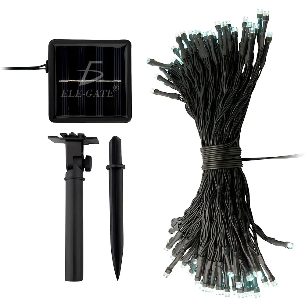 ELEGATE B3054 IP68 30 Meter Solar String Lights with 300 LED Lights High CRI 90 Christmas Outdoor Use Made in Mexico
