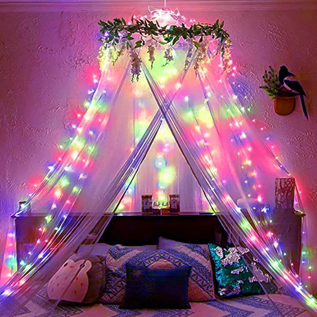 20M/Roll Modern DIY Energy-Saving Fairy Lights Remote App Control Dimmable White Shade USB Powered for Bedroom