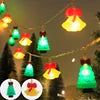 Snowmen Bells Christmas Trees Santa Claus Battery String Lights  Indoor Outdoor Fairy Lights for Holiday Party Room