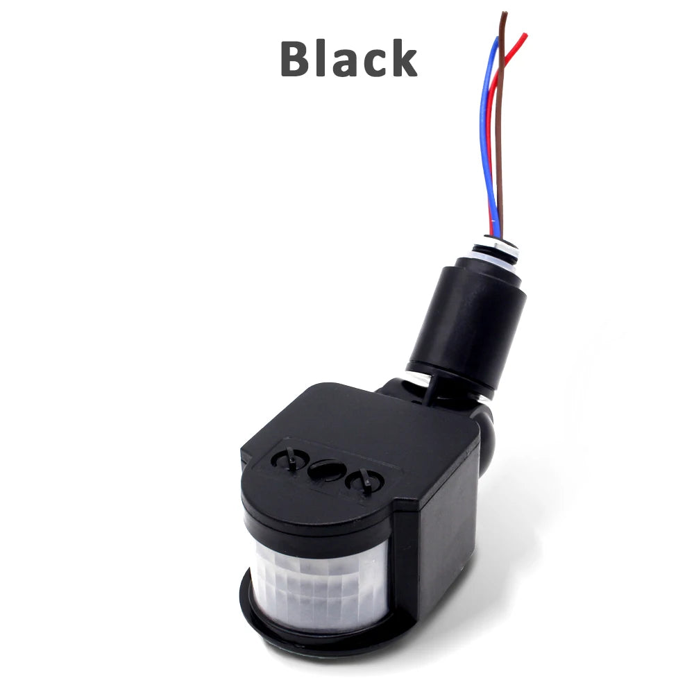 Motion Sensor Switch 220V 110V 12V LED Light PIR Timer Wall Mounted Automatic Infrared Movement Detector Auto On Off Outdoor