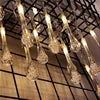 Solar String Lights Outdoor Waterproof Water Drop with 8 Lighting Modes for Garden Wedding Party Patio Holiday Decor